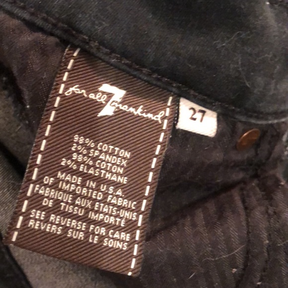 7FAMK  Skinny Bootcut Sz 27 - Picture 5 of 5